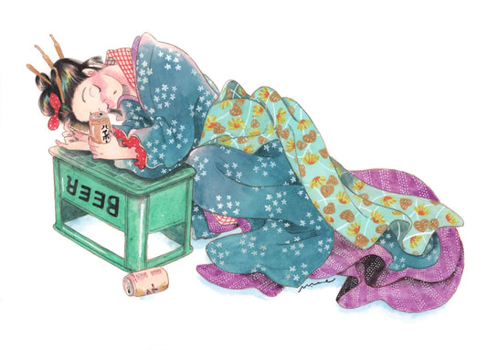 酔余のある日図