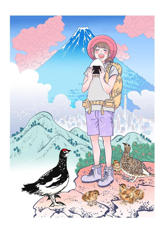 富士山とおにぎりと鮎美